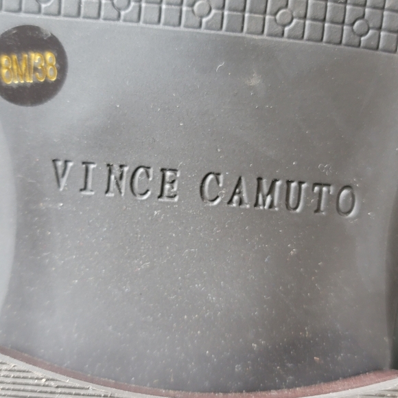 Vince Camuto Fabina Two Tone Knee High Crest Leather Boots Sz 8 - Picture 10 of 11